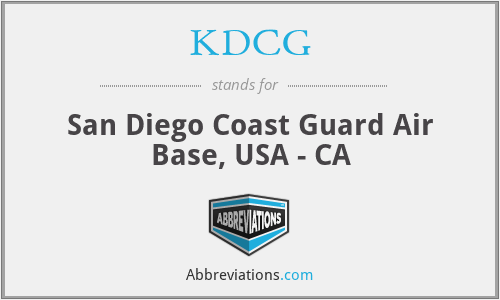 KDCG - San Diego Coast Guard Air Base, USA - CA