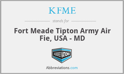 KFME - Fort Meade Tipton Army Air Fie, USA - MD
