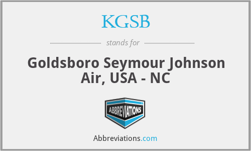 KGSB - Goldsboro Seymour Johnson Air, USA - NC