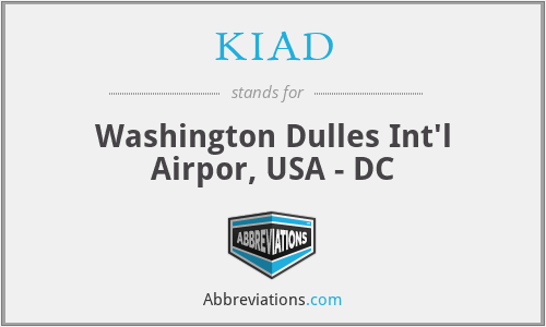 KIAD - Washington Dulles Int'l Airpor, USA - DC