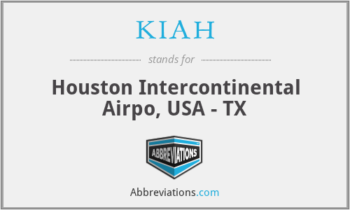KIAH - Houston Intercontinental Airpo, USA - TX