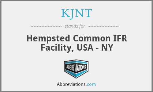 KJNT - Hempsted Common IFR Facility, USA - NY