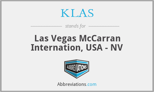 KLAS - Las Vegas McCarran Internation, USA - NV