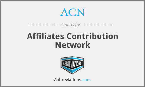 ACN - Affiliates Contribution Network