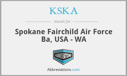 KSKA - Spokane Fairchild Air Force Ba, USA - WA