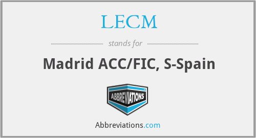 LECM - Madrid ACC/FIC, S-Spain