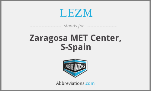 LEZM - Zaragosa MET Center, S-Spain