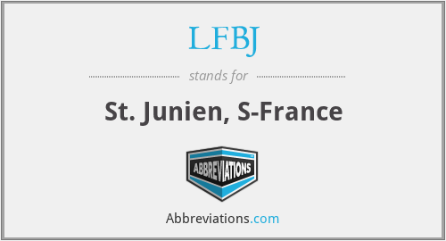 LFBJ - St. Junien, S-France