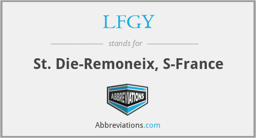 LFGY - St. Die-Remoneix, S-France