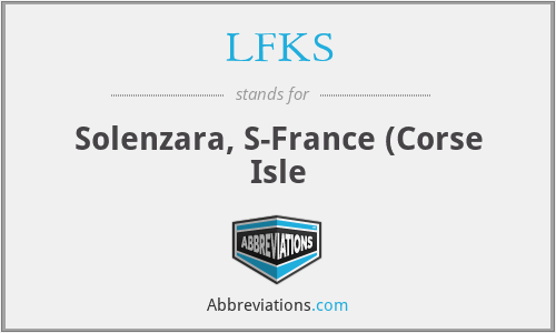 LFKS - Solenzara, S-France (Corse Isle