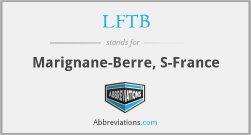 LFTB - Marignane-Berre, S-France