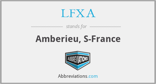 LFXA - Amberieu, S-France
