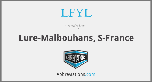 LFYL - Lure-Malbouhans, S-France
