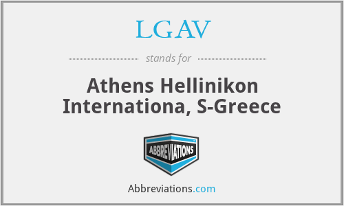 LGAV - Athens Hellinikon Internationa, S-Greece