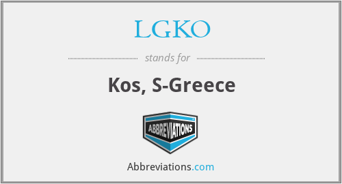 LGKO - Kos, S-Greece