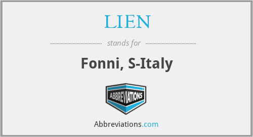 LIEN - Fonni, S-Italy