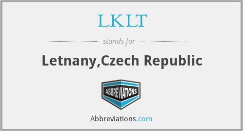 LKLT - Letnany,Czech Republic