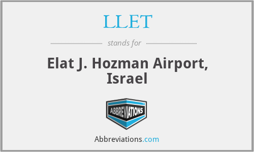 LLET - Elat J. Hozman Airport, Israel