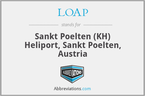 LOAP - Sankt Poelten (KH) Heliport, Sankt Poelten, Austria