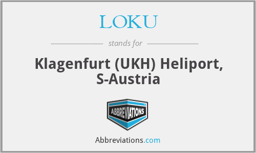 LOKU - Klagenfurt (UKH) Heliport, S-Austria