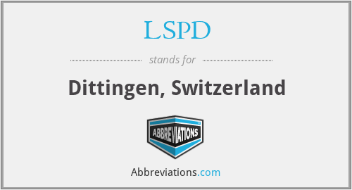 LSPD - Dittingen, Switzerland