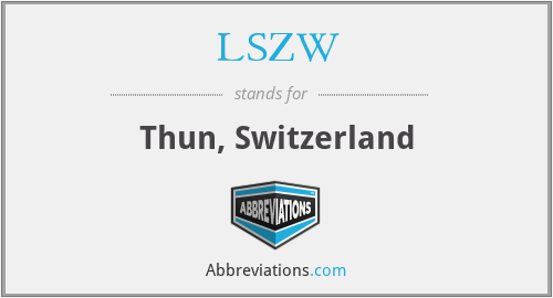 LSZW - Thun, Switzerland