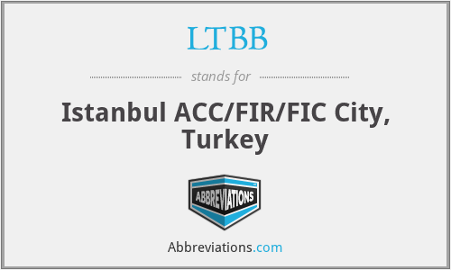 LTBB - Istanbul ACC/FIR/FIC City, Turkey