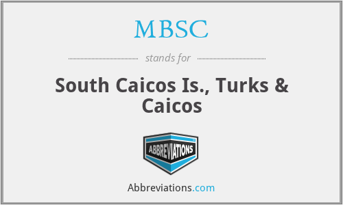 MBSC - South Caicos Is., Turks & Caicos