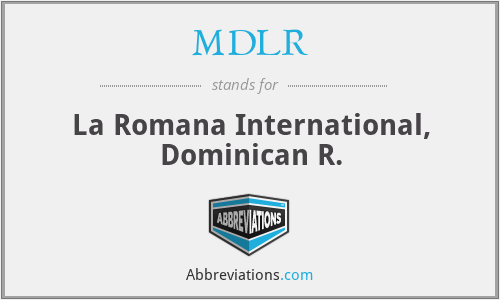 MDLR - La Romana International, Dominican R.