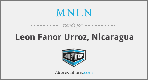 MNLN - Leon Fanor Urroz, Nicaragua