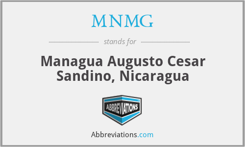 MNMG - Managua Augusto Cesar Sandino, Nicaragua