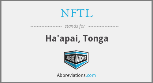 NFTL - Ha'apai, Tonga