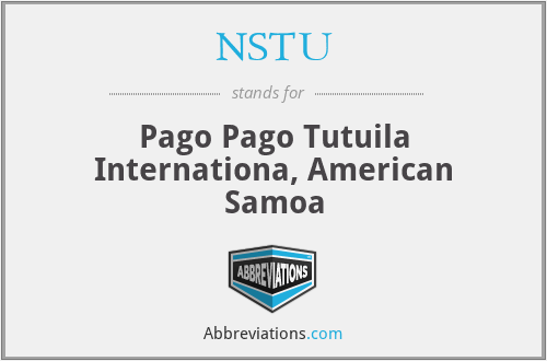 NSTU - Pago Pago Tutuila Internationa, American Samoa
