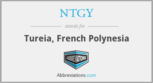 NTGY - Tureia, French Polynesia