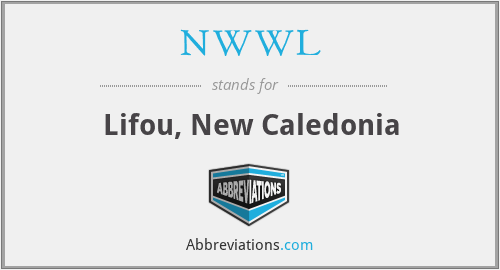 NWWL - Lifou, New Caledonia