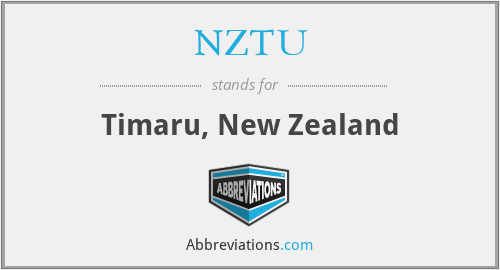 NZTU - Timaru, New Zealand