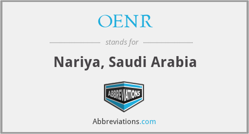 OENR - Nariya, Saudi Arabia