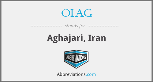 OIAG - Aghajari, Iran