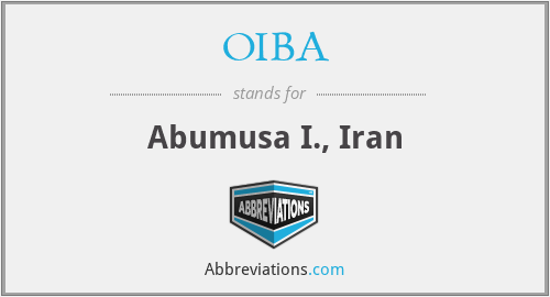 OIBA - Abumusa I., Iran
