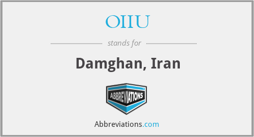 OIIU - Damghan, Iran