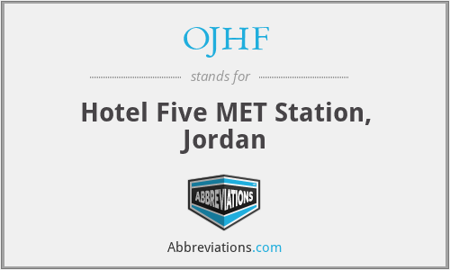 OJHF - Hotel Five MET Station, Jordan