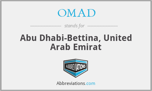 OMAD - Abu Dhabi-Bettina, United Arab Emirat