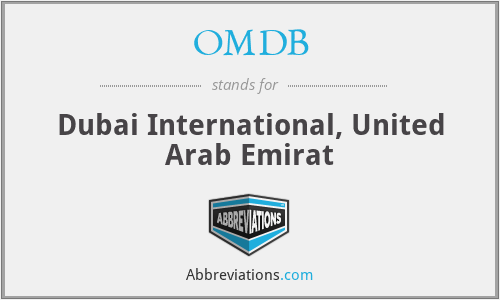 OMDB - Dubai International, United Arab Emirat