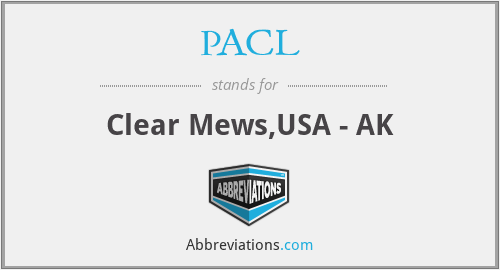 PACL - Clear Mews,USA - AK
