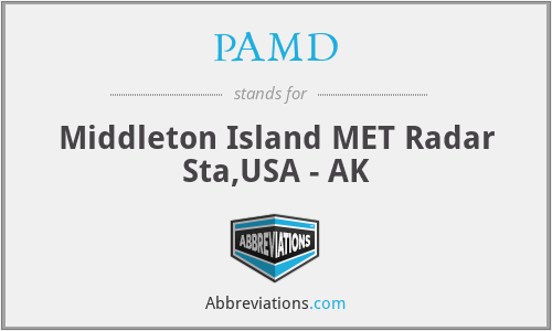 PAMD - Middleton Island MET Radar Sta,USA - AK