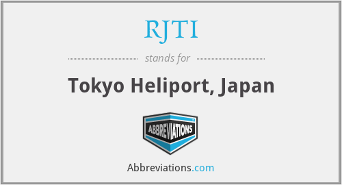RJTI - Tokyo Heliport, Japan