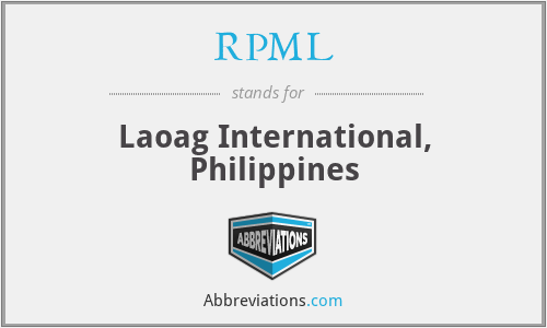 RPML - Laoag International, Philippines