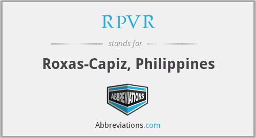 RPVR - Roxas-Capiz, Philippines