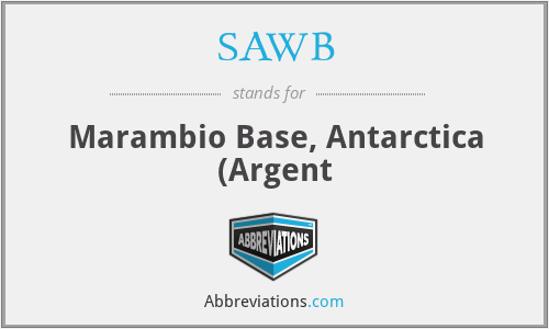 SAWB - Marambio Base, Antarctica (Argent