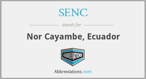 SENC - Nor Cayambe, Ecuador